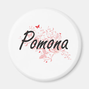 Imán Diseño artístico de la ciudad de Pomona Californ