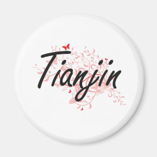 Imán Diseño artístico de la ciudad de Tianjin China c