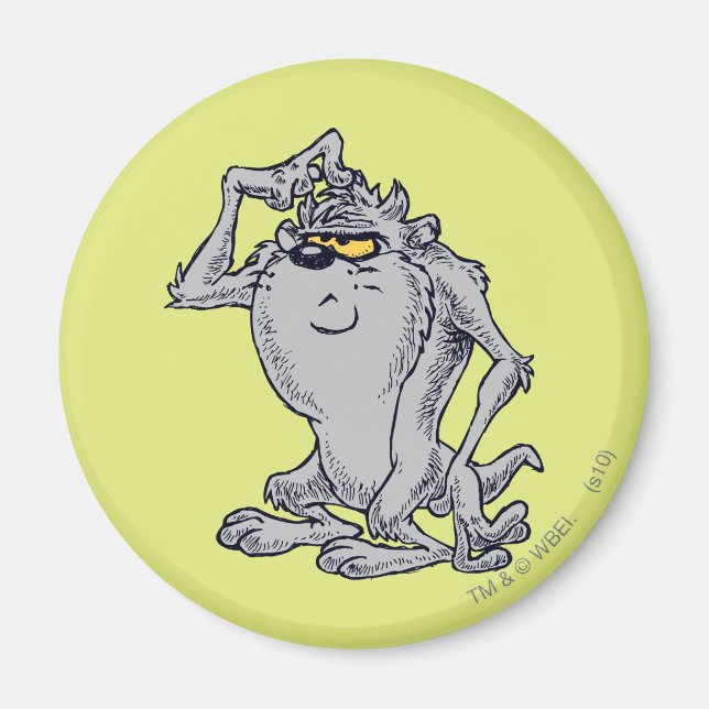 Imán Diseño artístico de pensamiento TAZ™ (Frente)