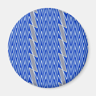 Imán Diseño azul y gris del galón