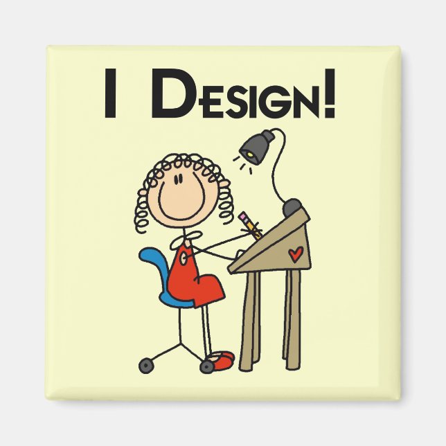 Imán Diseño camisetas y regalos (Frente)