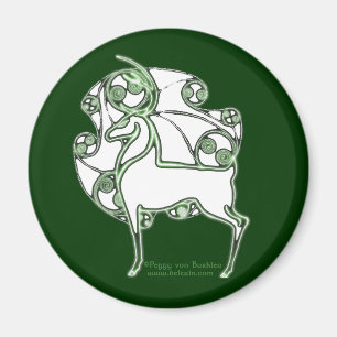 Imán Diseño céltico #3 de los ciervos de Herne de los
