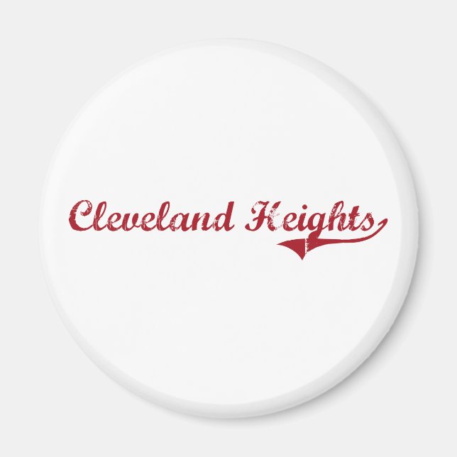 Imán Diseño clásico de Cleveland Heights Ohio (Frente)