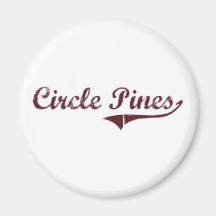 Imán Diseño clásico de Minnesota de los pinos del
