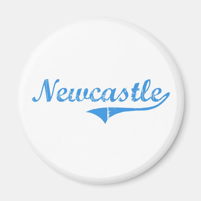 Imán Diseño clásico de Newcastle Maine (Frente)