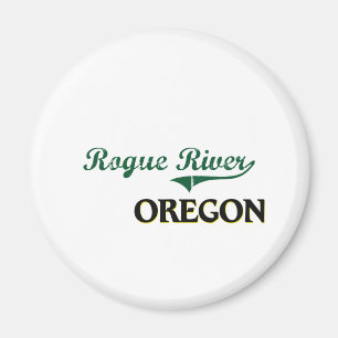 Imán Diseño clásico de Oregon del río del granuja