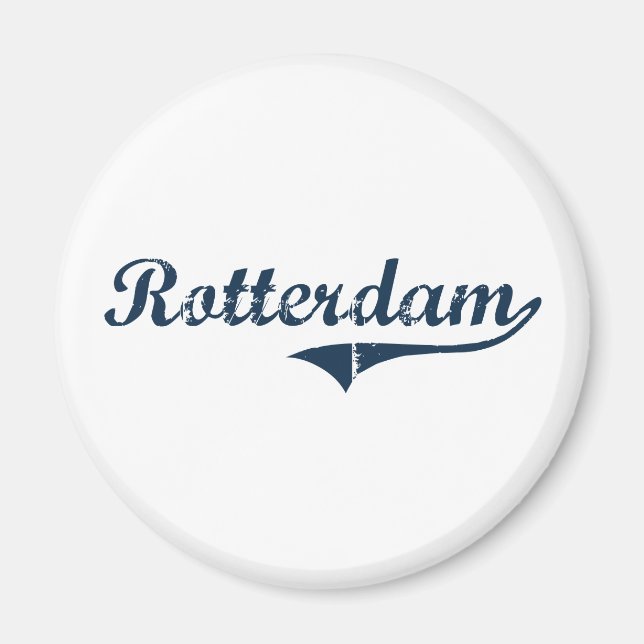 Imán Diseño clásico de Rotterdam Nueva York (Frente)