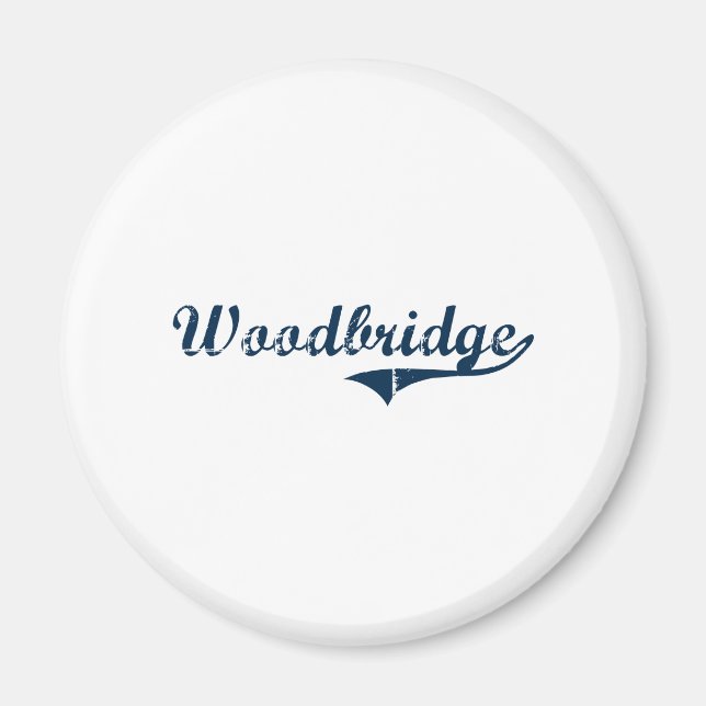 Imán Diseño clásico de Woodbridge Connecticut (Frente)