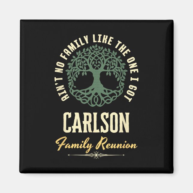 Imán Diseño coincidente de Family Reunion 2025 - Carlso (Frente)