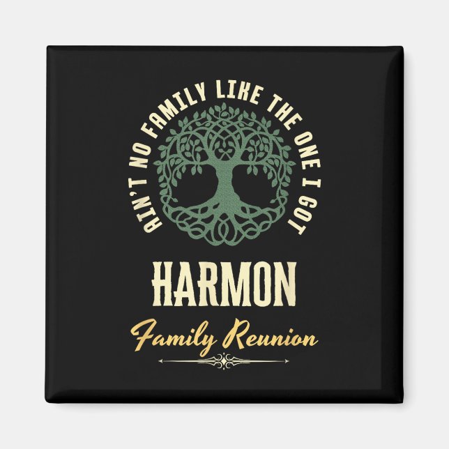 Imán Diseño coincidente de Family Reunion 2025 - Harmon (Frente)