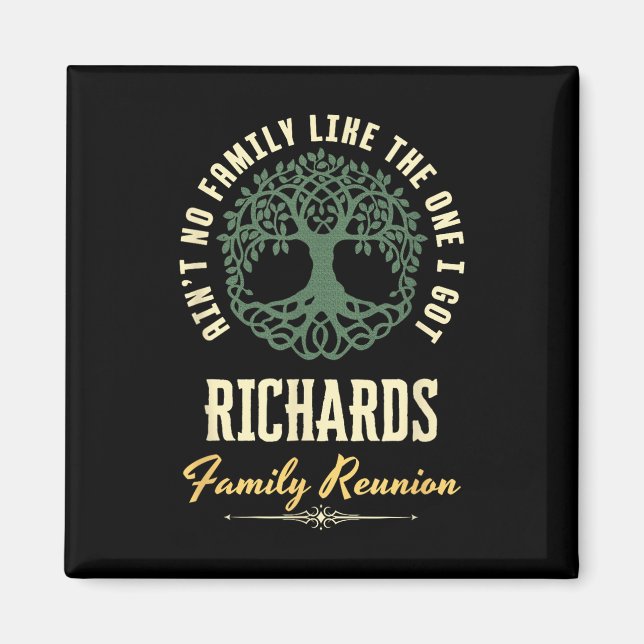 Imán Diseño coincidente de Family Reunion 2025 - Richar (Frente)