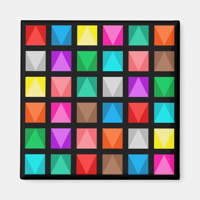 Imán Diseño colorido (Frente)