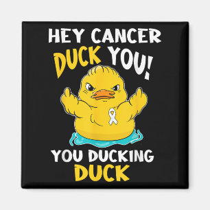 Imán Diseño conjunto de pato de guerrero de cáncer de p