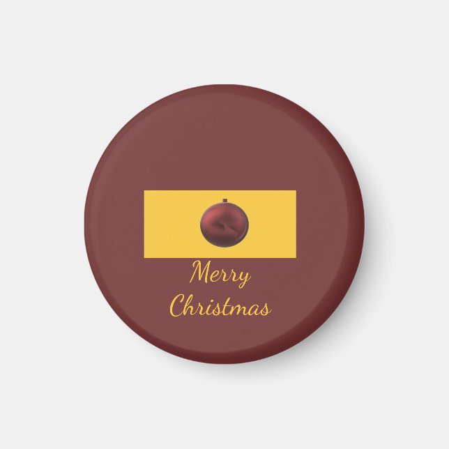 Imán Diseño de Adorno de Navidad (Frente)