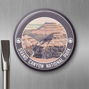 Imán Diseño de afiches de la época del Gran Cañón
