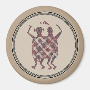 Imán Diseño de alfarería de fibras pequeñas