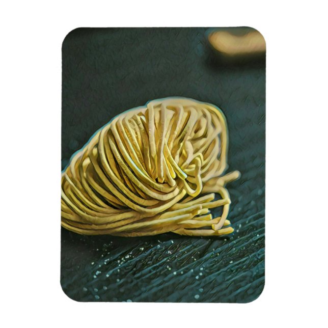 Imán Diseño de amante de los fideos (Vertical)