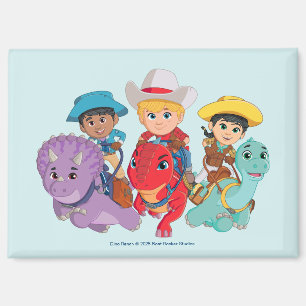 Imán Diseño de amigos de Dino Ranch