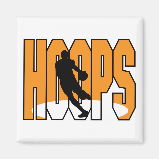 Imán diseño de aros de baloncesto (Frente)