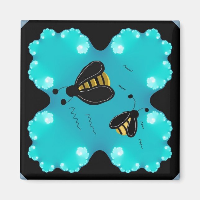 Imán Diseño de Arte de Abejorros (Frente)