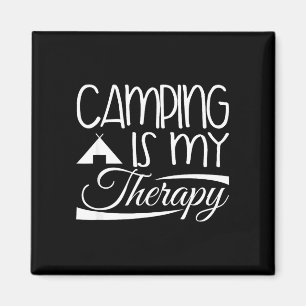 Imán diseño de autocaravana - acampar es mi terapia