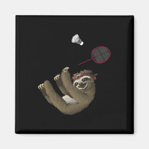 Imán Diseño De Badminton Gracioso Para Los Jugadores De
