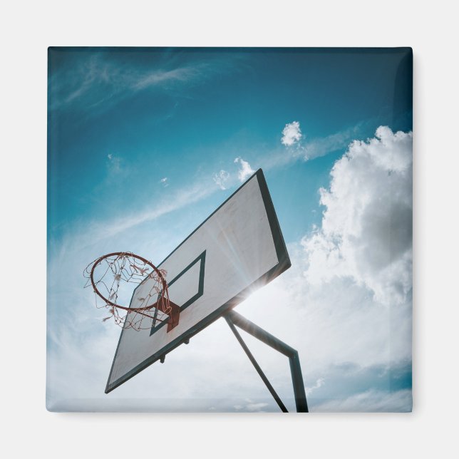 Imán Diseño de baloncesto de bonito (Frente)