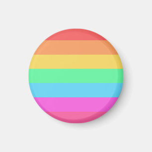 Imán Diseño de bandas de color de arcoiris Pastel