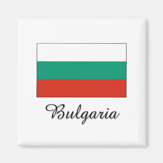 Imán Diseño de bandera de Bulgaria (Frente)