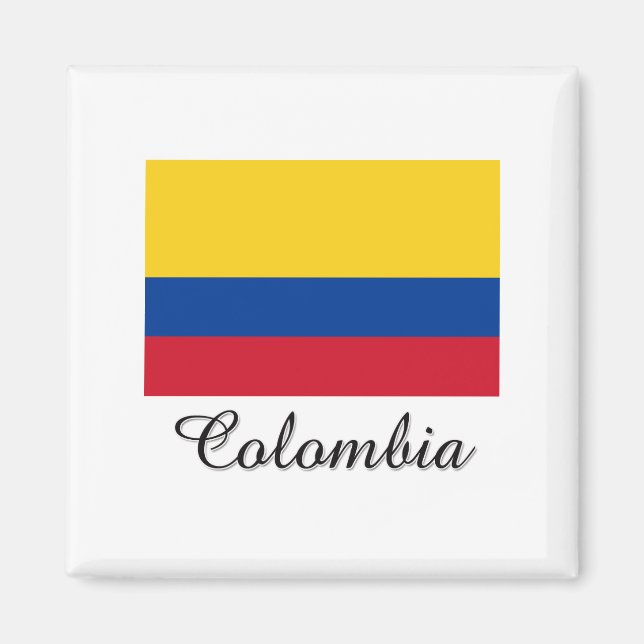 Imán Diseño de bandera de Colombia (Frente)
