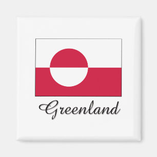 Imán Diseño de bandera de Groenlandia