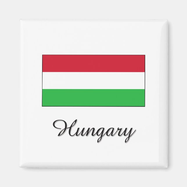 Imán Diseño de bandera de Hungría (Frente)