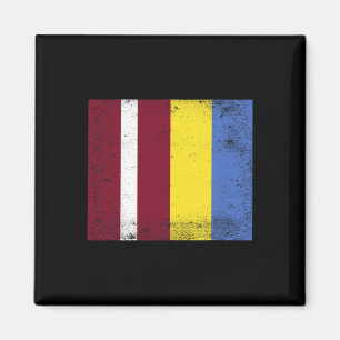 Imán Diseño de bandera de Letonia Ucrania Orgullo Letón
