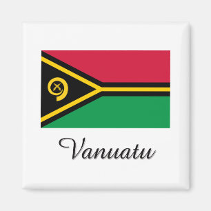 Imán Diseño de bandera de Vanuatu