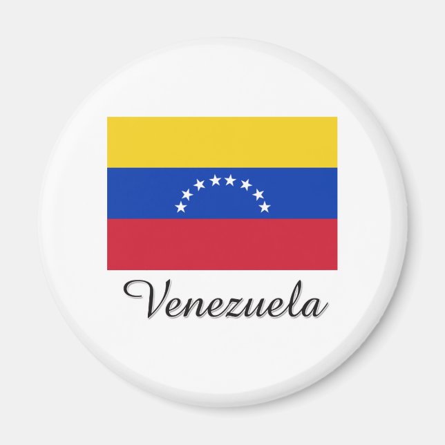Imán Diseño de bandera de Venezuela (Frente)