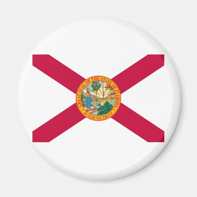 Imán Diseño de bandera del estado de Florida (Frente)