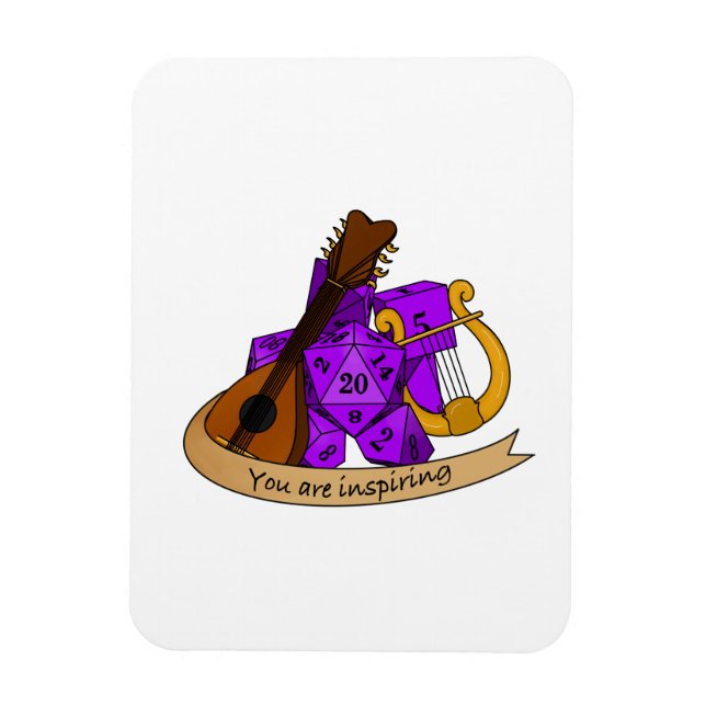 Imán Diseño de Bard Dice (Vertical)