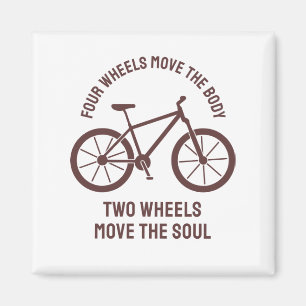Imán Diseño de bicicleta genial - Dos ruedas mueven el 