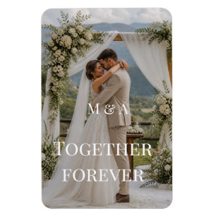 Imán Diseño de boda con nombres personalizados