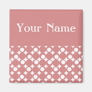 Imán Diseño de bolas de mod rosadas en Emporio Moffa