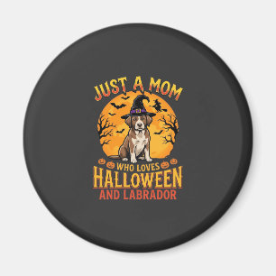 Imán Diseño de bruja madre labrador Halloween_1