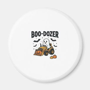 Imán Diseño de Bulldozer Fantasma de Halloween Boo-Doze