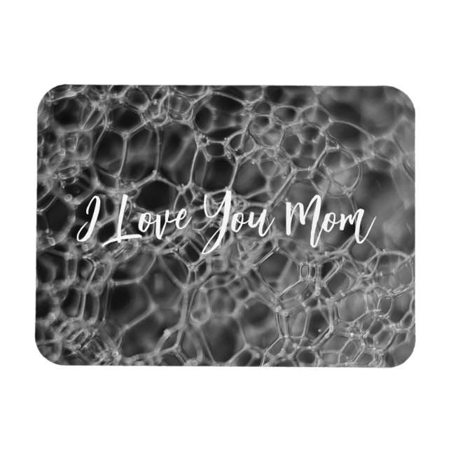 Imán Diseño de burbuja gris (Horizontal)