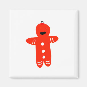 Imán diseño de café de forma de oso de peluche rojo