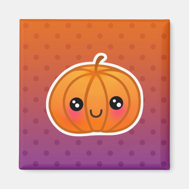 Imán Diseño de calabaza de Personalizado de Halloween e (Frente)
