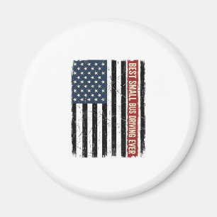 Imán Diseño de camiseta con bandera de conductor de aut