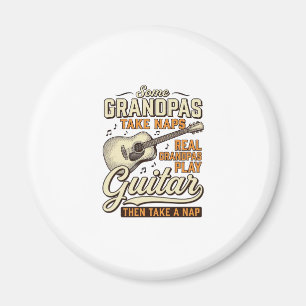 Imán Diseño de camiseta con grabado vintage de guitarra