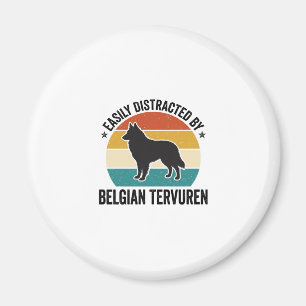 Imán Diseño de camiseta de amante de perros vintage de 