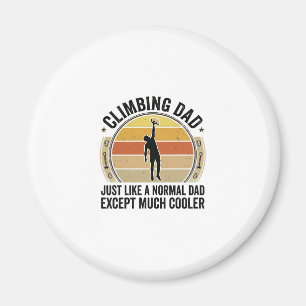 Imán Diseño de camiseta de escalada en roca vintage Cli