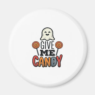 Imán Diseño de camiseta de fantasma de Halloween vintag